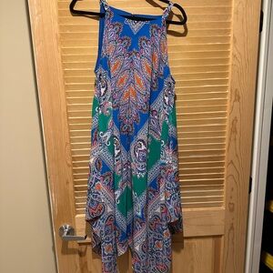 MSK halter paisley dress women’s size 16